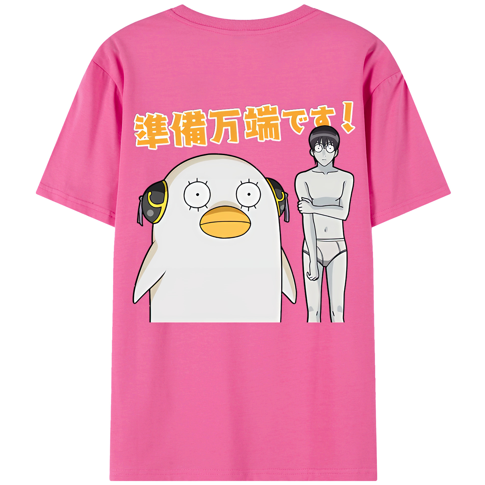 （画像用） ぎんたま 坂田銀時（さかたぎんとき） 神楽 志村新八（しむら しんぱち） GINTAMA Sakata Gintoki Kagura Shimura Shinpachi レディース半袖Tシャツ(バックプリント)
